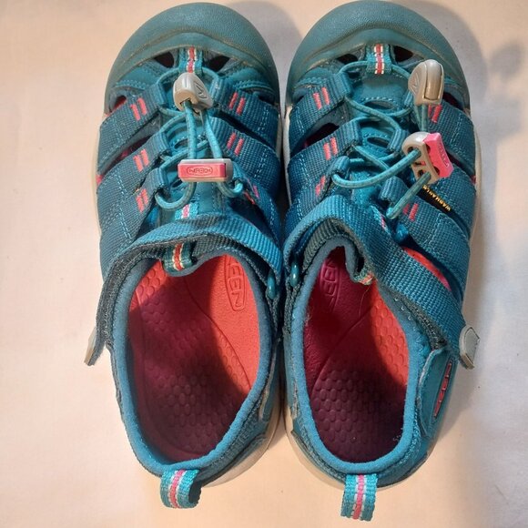 Keen Kids Seacamp II CNX Sandals Size 2 Blue/Pink Lightweight Quick dry - Picture 3 of 5